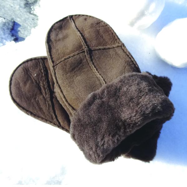 Manufacture customized lamb fur women men mitten lining shearling sheepskin mitten glove