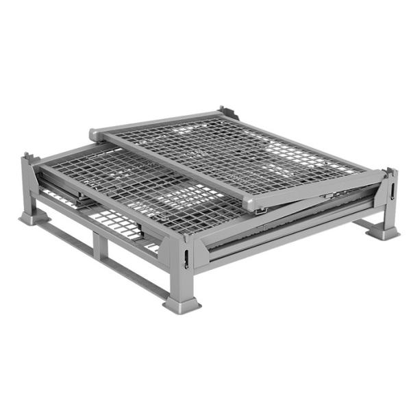 Напудрите покрытую обязанность Stillage хранения ячеистой сети складную среднюю