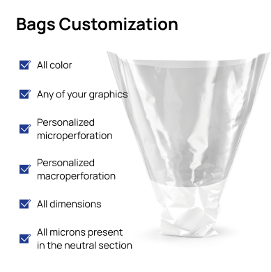 Customizable foldable plastic vase bag for flowers