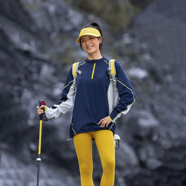 Stand Collar Color Block Jacket Thermal Antibacterial Polartec Fleece Outdoor Pullover