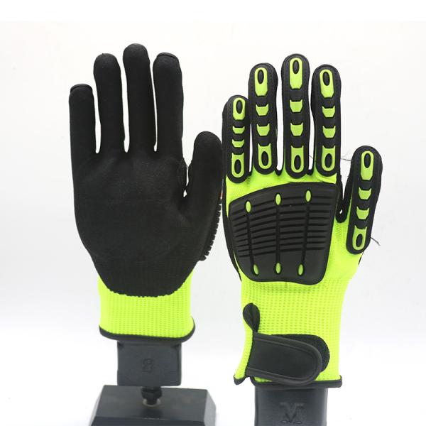 Cut Resistant Level 5 Palm Coated Gloves Cut Resistant Hand Gloves For Construction