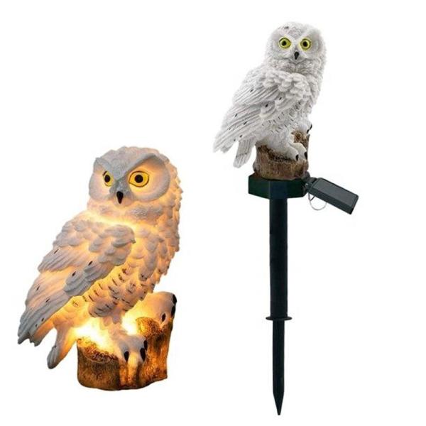 Garden LED Solar Powered Owl Light Lawn Decoration Waterproof Light Soft Warm White 2700K
