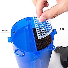 Dog Travel Water Bottle Collapsible Bowls, 2 in 1 Pet Food Container with Collapse Bowls, Outdoor Portable Water Bowls