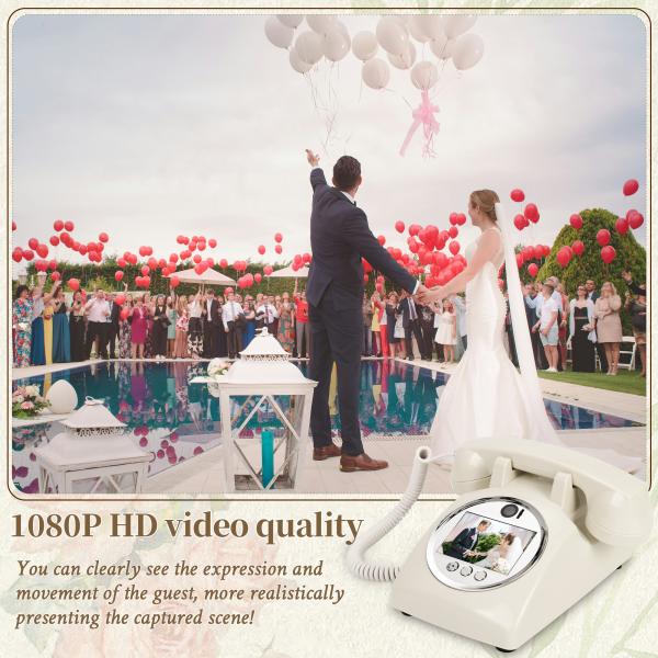 Clear Sound Quality Phone Recording Guest Book Video Guestbook For Wedding Graduation Baby Showers
