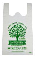 Bolsa de chaleco Bolsa de plástico PLA+PBAT Compostable Compras Bolsas de transporte