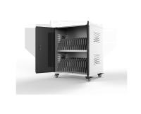 Computadores portáteis Chromebooks Gabinete de carregamento ABS Engenharia Carrinho de carregamento de plástico intercalado