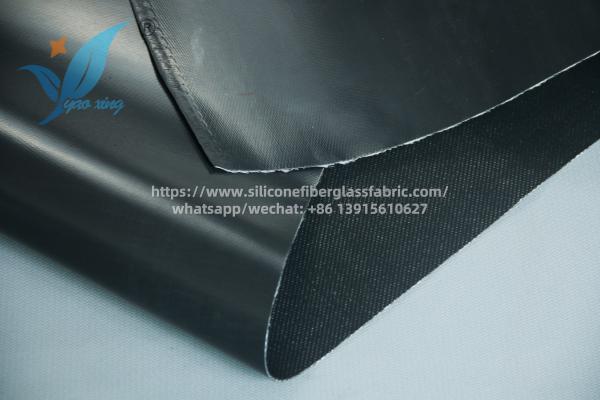 1mm Silicone Rubber Coated Fiberglass Welding Blanket Fireproof Fabric
