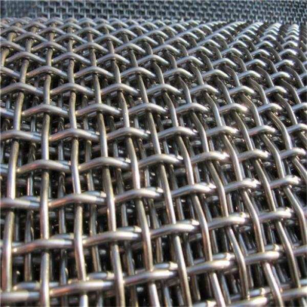 Mn65 Vibrating Screen 2 3 4 6 8 10 Mesh 8mm 9.5mm Stainless Steel Crimped Wire Mesh for Quarry Mining