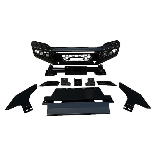Powder Coated Front Bumper for Toyota Hilux Steel Body Kit Bull Bar for 4x4 Off Road
