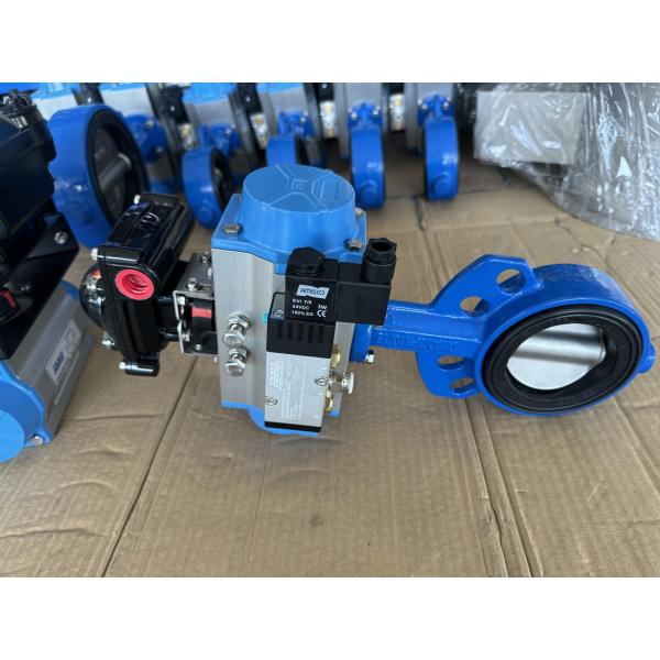 3 дюймовый вафли WCB Manula Пневматический клапан бабочки высокая герметика для очистки воды промышленности