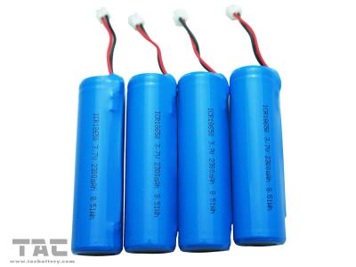 baterias cilíndricas do íon do lítio 3.7v 18650 baterias 2400mAh para a câmera dos celulares