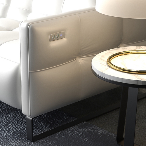 BN Italian-Style Chair Sofa Bed Electric Function Leather Sofa Modern Living Room Space Capsule Recliner Functional Sofa