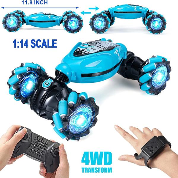 Twisted Car Lighting Music Stunts Climbing Car with Gesture Sensing Control and Remote