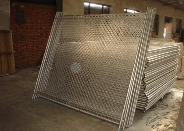 6'X12' Galvanized Chain Link Fence Panels For Commercial Construction