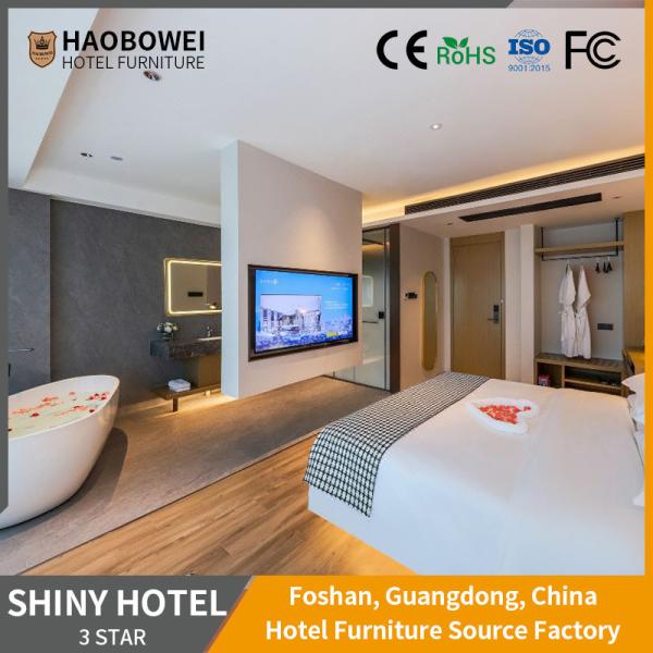 ISO 14184 Standard Foshan Hotel Furniture Modern Luxury King Size Bedroom Custom Headboard