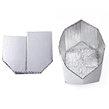 Aluminum Cooler Sealed Insulated Bag, Handle Thermal Lunch Bag, Hot Cold Bag, Transportation, Preservation