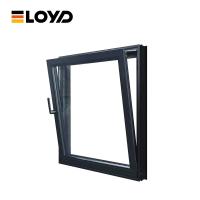 Vitre fixe ouverte Charbon d'aluminium Tilt et tournez fenêtre pour la maison