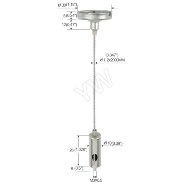Система смертной казни через повешение провода Грипперс регулируемого кабеля длины провода для подвеса