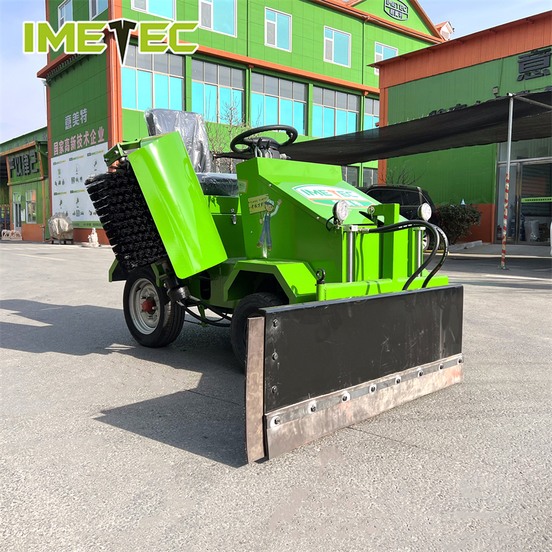 Imetec Mini Electric Feed Pusher with Lithium Battery Electric Drive and Three-wheel Anti-slip Chassis for Spiral Auger Feeding