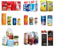 PLC Controlled Milk Cartons Fill And Seal Machine Touch Screen Operation 380V/50Hz Power Supply
