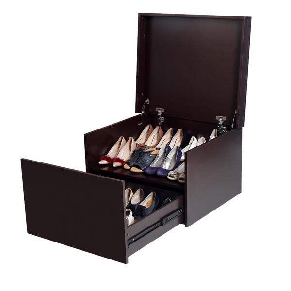 Living Room Entryway Shoe Bench Painting MDF Wooden Shoe Boxes