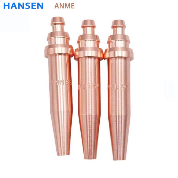 ANME Acetylene Cutting Nozzle Tip , Copper Gas Torch Nozzle for Oxy-Acetylene Flame Cutting ，Equal Pressure Oxy Acetylene Cutting Nozzle , Machine Flame Cutter Torch Tip