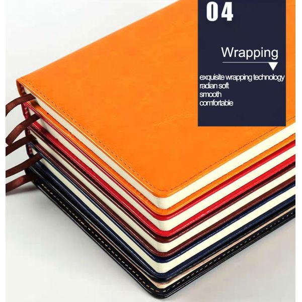 Macaron Colored A5 PU Leather Journal Notebook For Business Office Planning