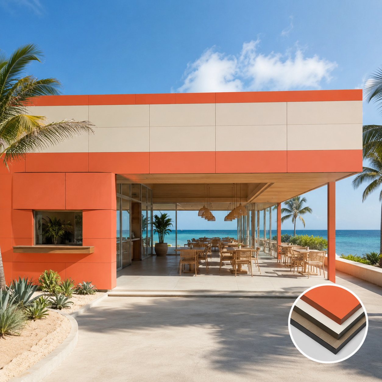 Exterior HPL Compact Laminate Wall Panels Outdoor Grade Phenolic Resin Cladding Panels