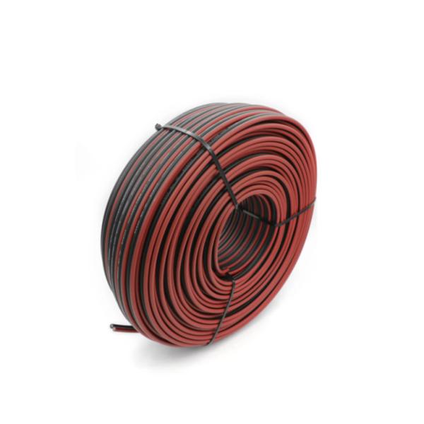 1KV AC 1500V DC câble électrique à fil plat câble solaire à double noyau 4 mm en noir rouge pour des performances durables