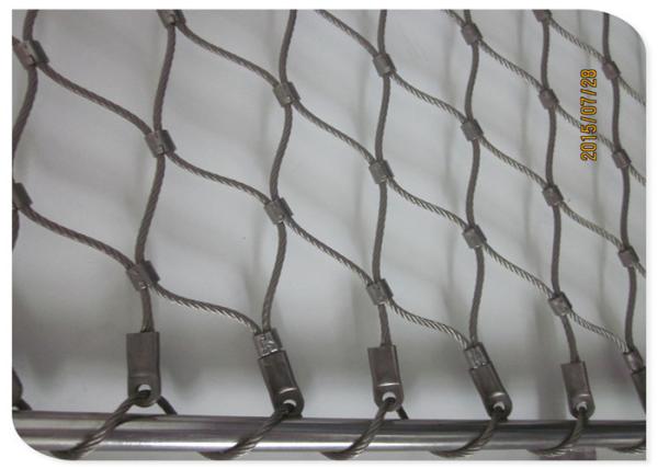 Oxidação de aço inoxidável Ferruled da malha da corda AISI316 resistente para a arquitetura