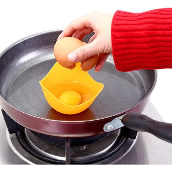Custom Logo Silicone Microwave Egg Poacher Cups for Perfect Poached Eggs 9CM Diameter