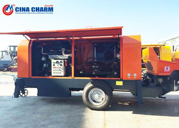 30TPH Portable Diesel Concrete Mixer Pump Building Equipment