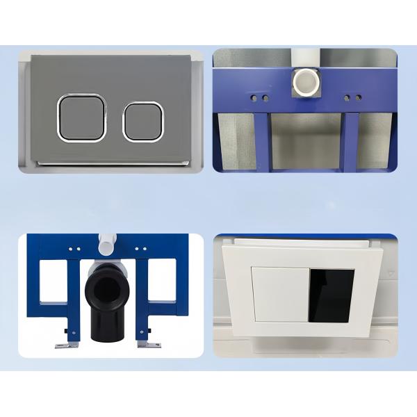 Floor Mounted Installation Modern Ceramic Toilet WC with Plastic Steel Flush Water Tank