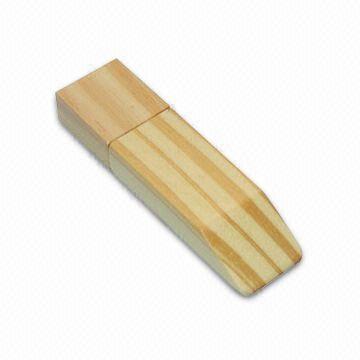 Memoria USB de madera AT-101O de la forma cuadrada