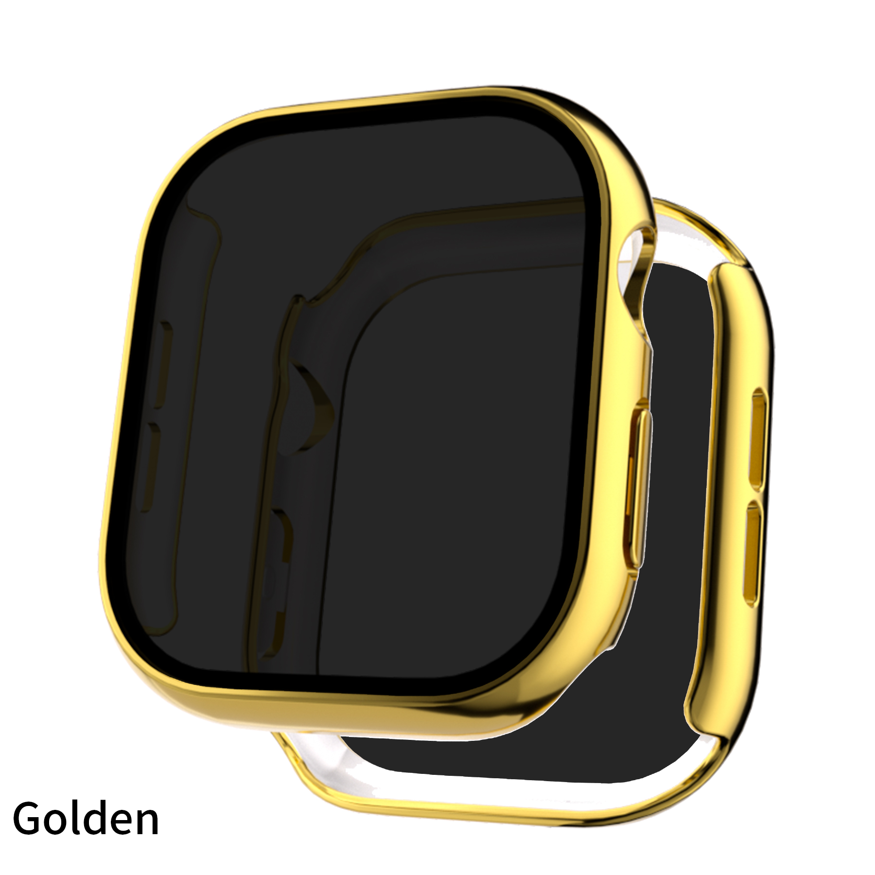 Eraysun Electroplating Anti-peeping Shell Film Integrated for Apple Watch Series10 42mm 46mm Protector Watch Case