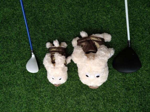 golf head cover , dog head cover , animal head cover , plush head cover , driver head cover