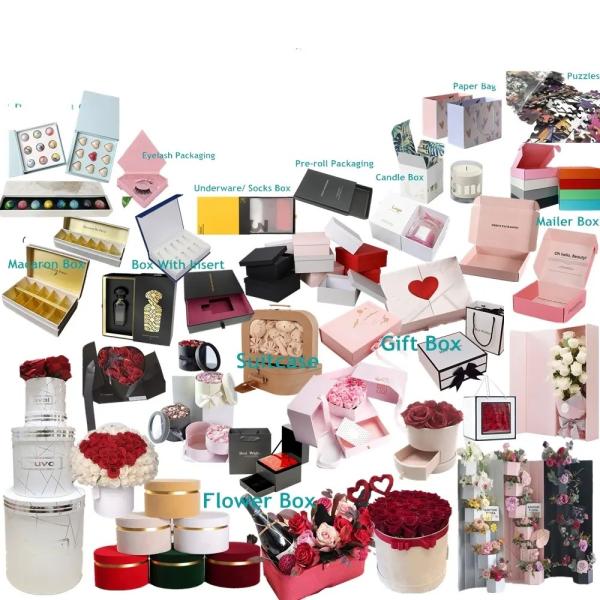 Customised Kraft Board Folding Packing Boxes Easy To Ship Drawer Folding Boxes Shipment Boxes For Shoes Clothing Packaging