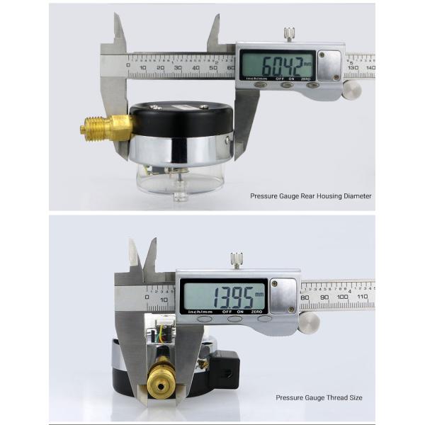 High Pressure Hydraulic Oil Pressure Gauge with Electrical Contact Range 60MPa