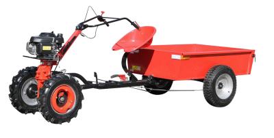 125Kg 4 Wheel Garden Tiller Machine Single Axle 400Kg Load Small Tractor Rotary Tiller