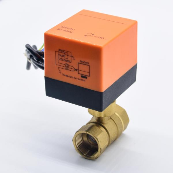 Small Turn On / off Control Brass Water Valve , 3/4
