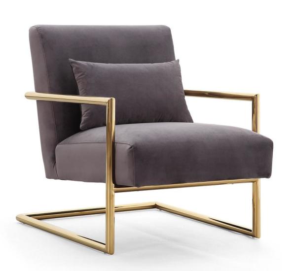 Leisure Gold Stainless Steel Relax Single Sofa Chair for Living Room