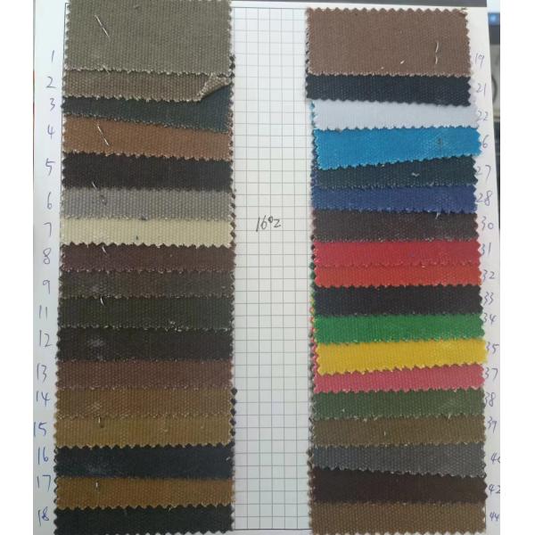 Waterproof PU Color Coating Fabric Twill Fabric with Dry Waxed Canvas Carcoats Windcheaters, Wind-Jacket Fabric