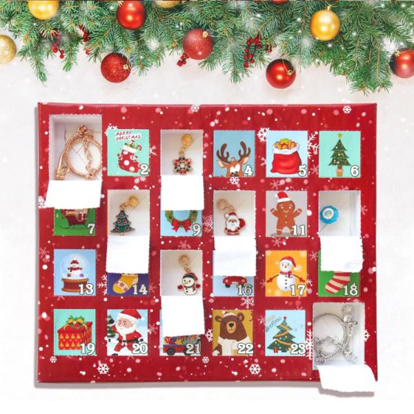 Christmas Gift Box Blind Box Toys for 14 Years up Baby Toys DIY Advent Calendar Bracelet