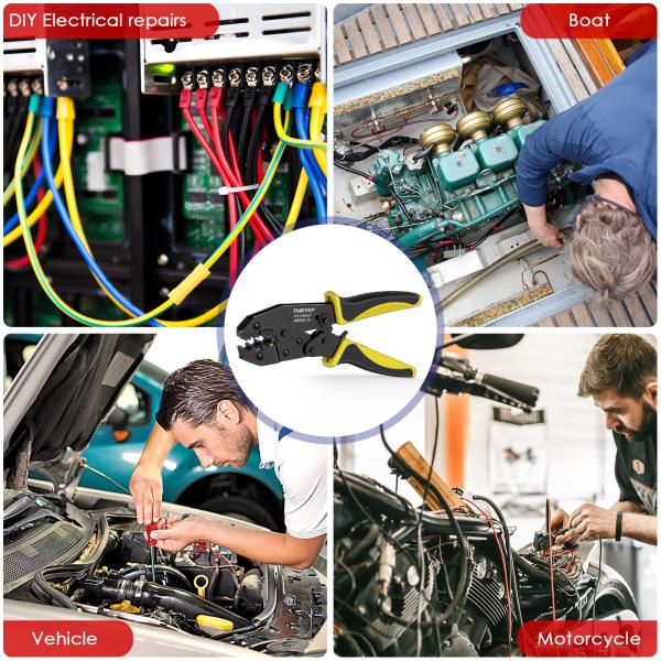 ISO Practical Cable Crimping Tool Kit , Ergonomic Crimp Tool Connector Kit