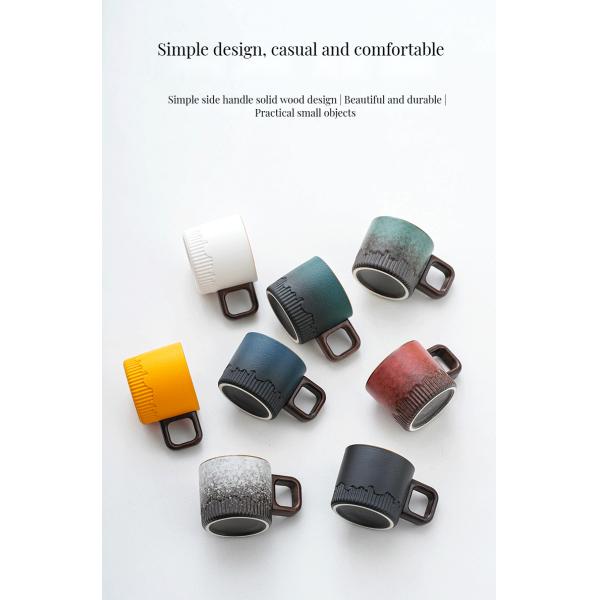 Unique Handcrafted Egg-Shaped Coffee Mug for Camping Nordic 50ml Capacity
