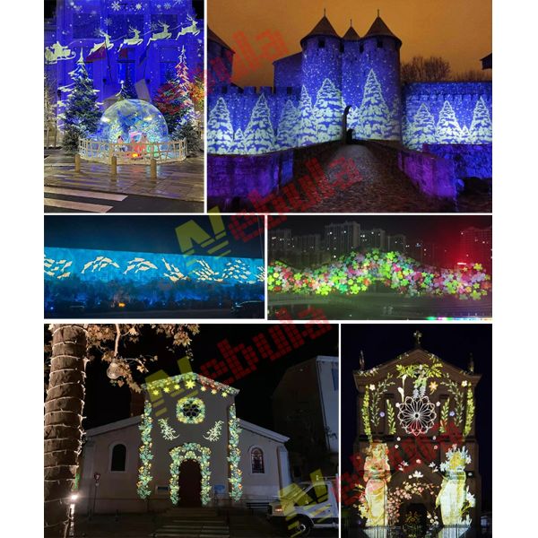 High Power 600W LED Zoom Gobo Projector Outdoor Waterproof Logo Projector Light
