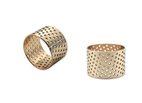 High Load Capacity Bronze Gleitlager CuSn8 Material 20-23-15mm Perforated