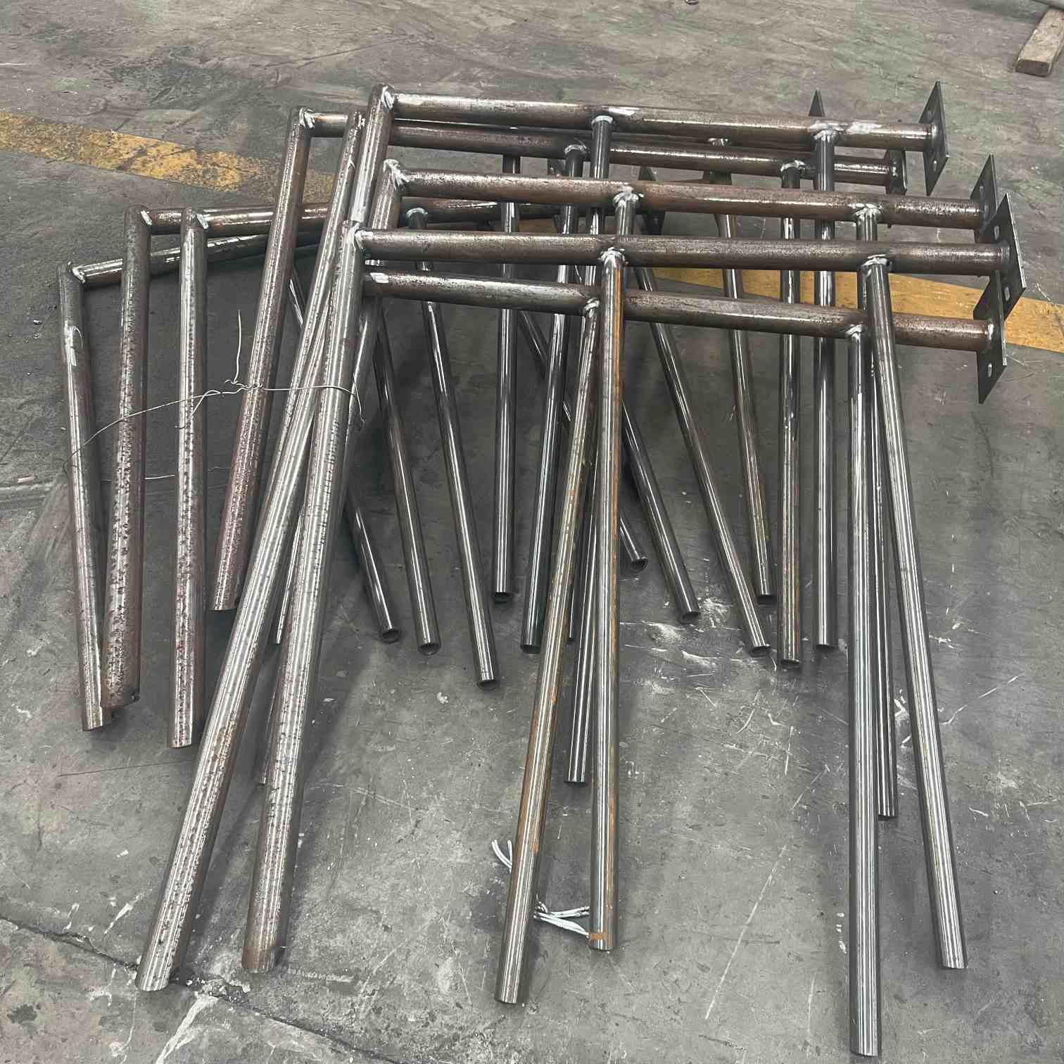 Q235 Q355 Hot Dip Galvanized Steel Handrail Prefabricated Industrial Steel Railing