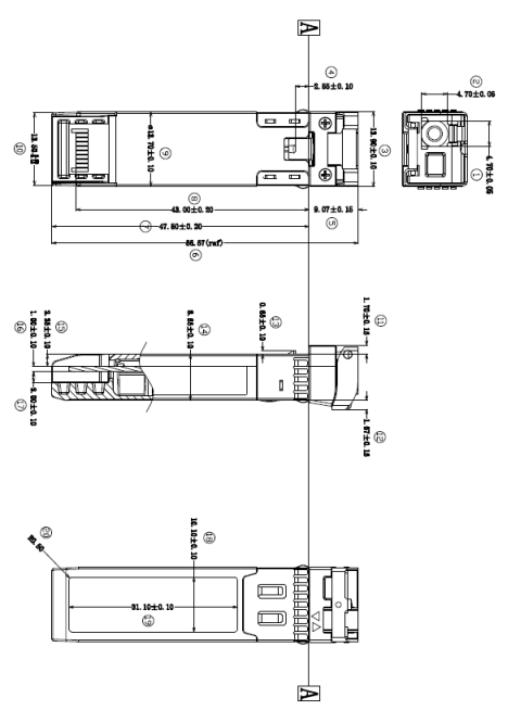 Industrial Grade 25G BIDI 1270/1310nm 40KM APD+TIA Optical Module Single-Fiber Simplex LC DOM