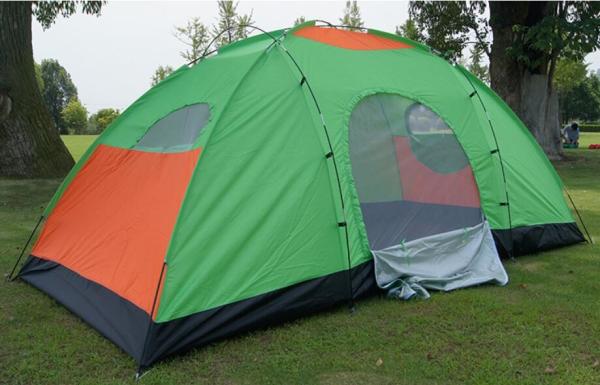 Single Layer Rainproof Oxford Cloth Tent Outdoor Large 10 Person Tent Big Size Family Camping Tent(HT6059)